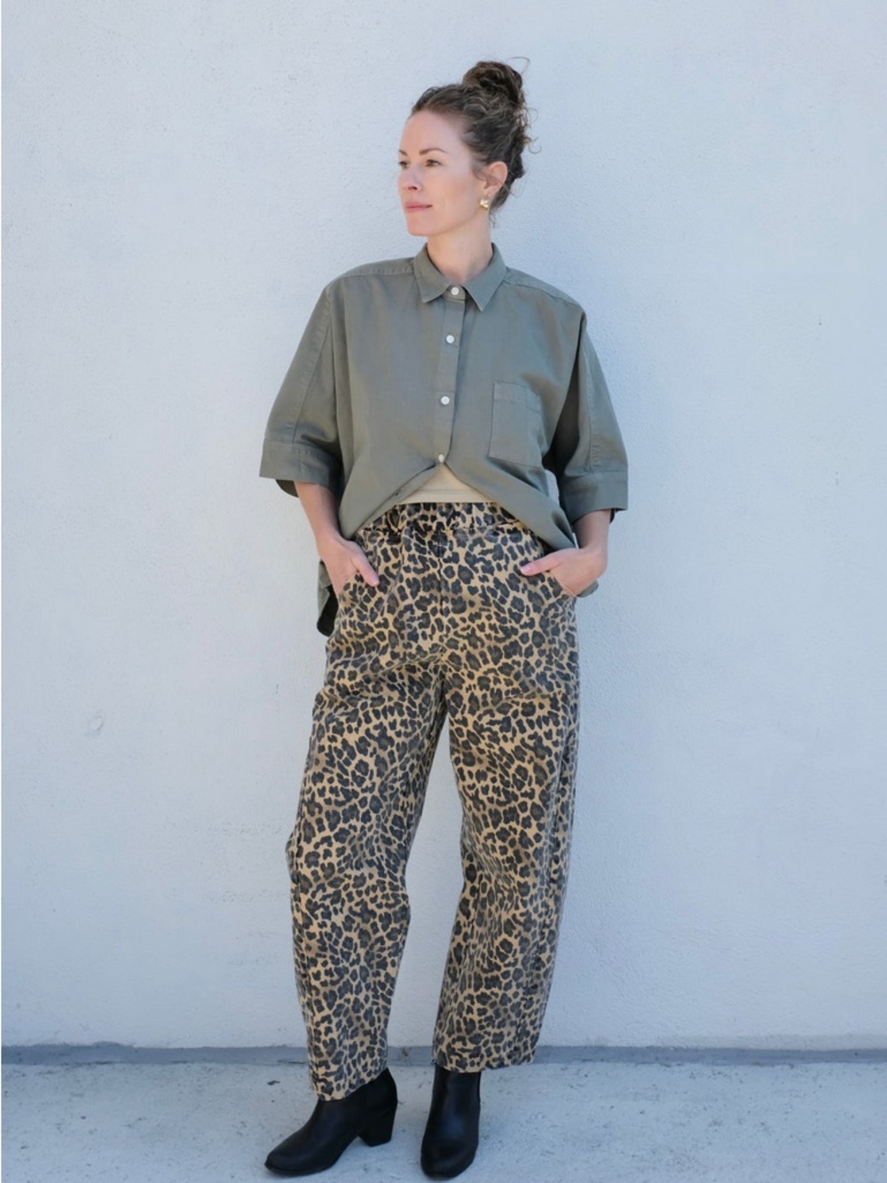 Le Bon Shoppe Arc Pant  in leopard print